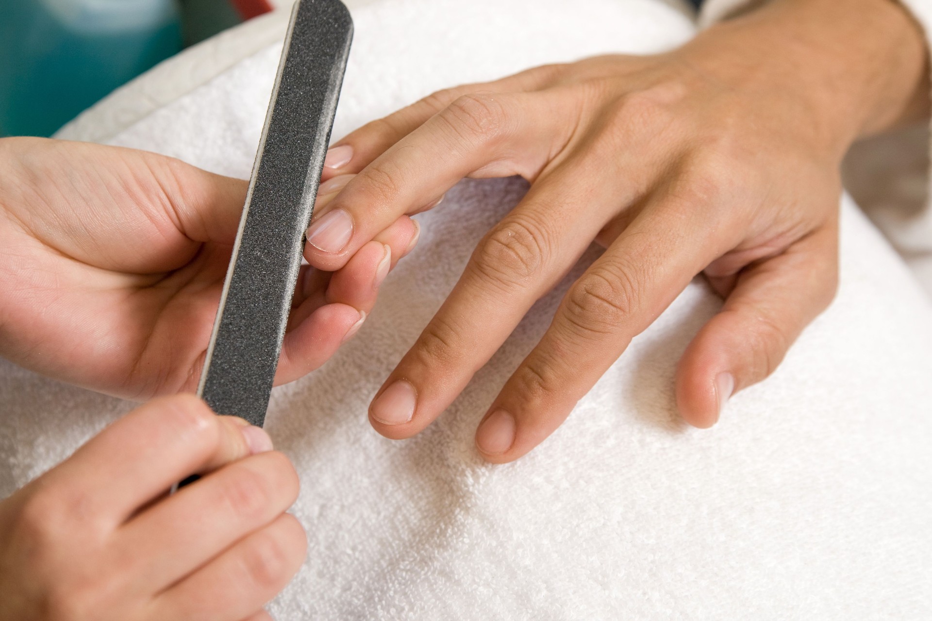 closeup of manicure
